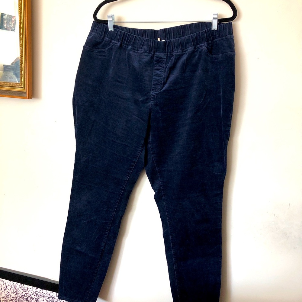 Navy Eileen Fisher corduroy jegging